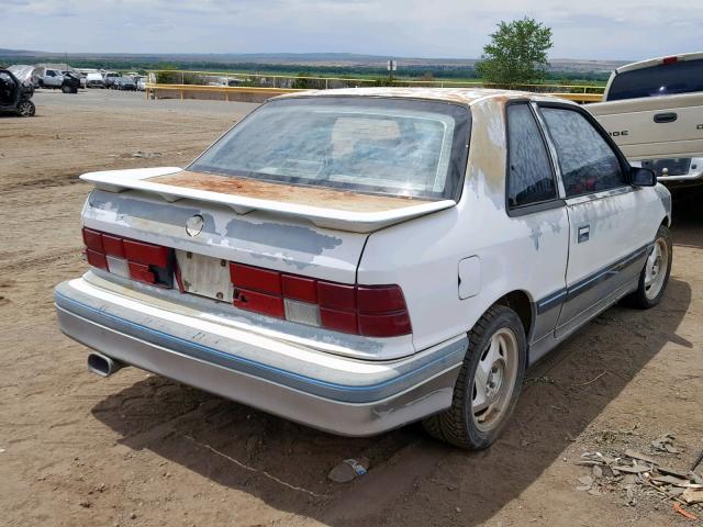 1B3BS44EXJN213317 - 1988 DODGE SHADOW WHITE photo 4