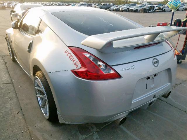 JN1AZ4EH4DM881304 - 2013 NISSAN 370Z BASE SILVER photo 3