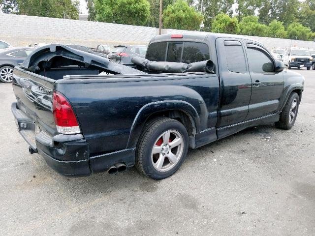 5TETU22N46Z295022 - 2006 TOYOTA TACOMA X-R BLACK photo 4