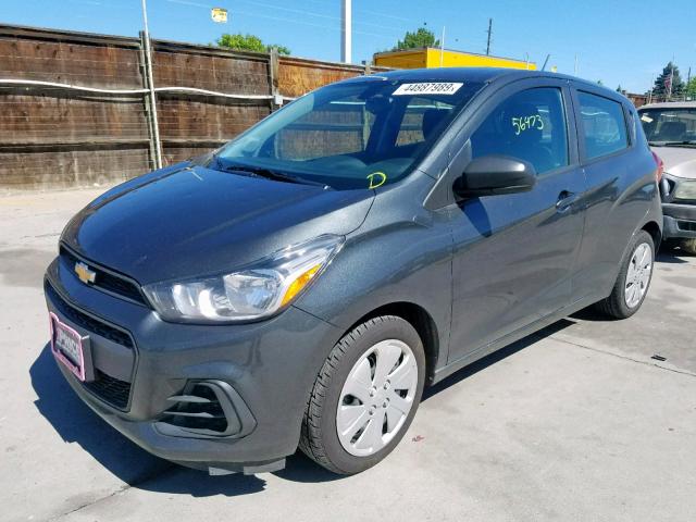 KL8CB6SA6HC716839 - 2017 CHEVROLET SPARK LS GRAY photo 2