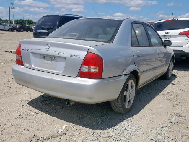 JM1BJ225430142589 - 2003 MAZDA PROTEGE DX SILVER photo 4