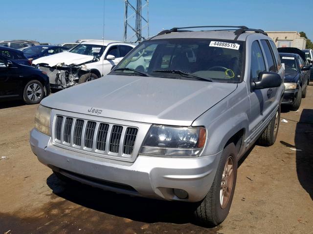 1J4GX48SX4C212605 - 2004 JEEP GRAND CHER SILVER photo 2