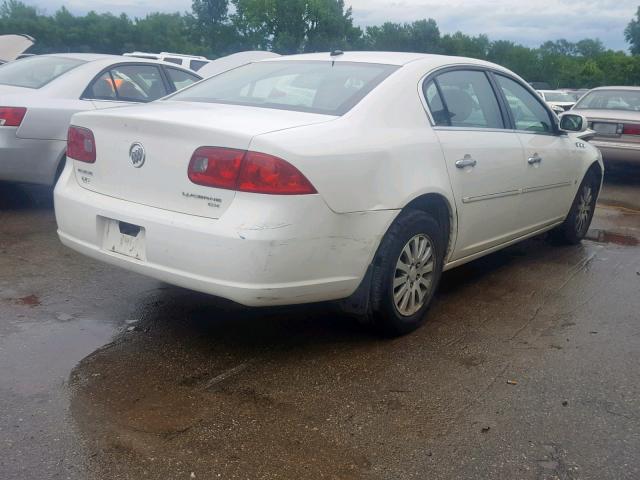 1G4HP57286U233091 - 2006 BUICK LUCERNE CX WHITE photo 4