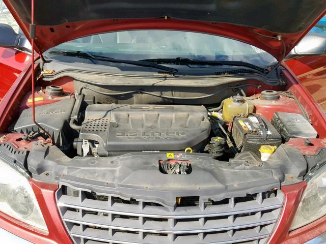 2A8GM68486R841049 - 2006 CHRYSLER PACIFICA T RED photo 7