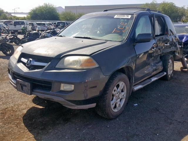 2HNYD18666H521308 - 2006 ACURA MDX TOURIN GRAY photo 2