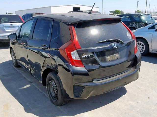 JHMGK5H52GX026122 - 2016 HONDA FIT LX BLACK photo 3