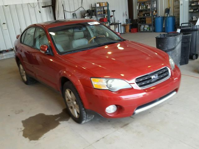 4S4BL84C654227434 - 2005 SUBARU OUTBACK RED photo 1