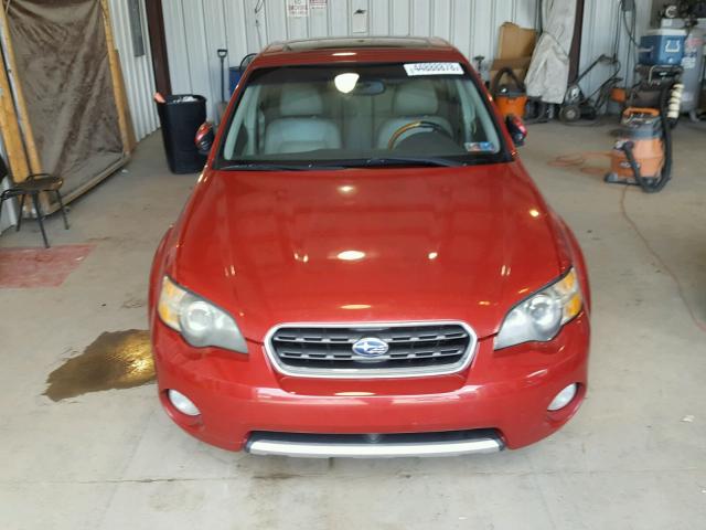 4S4BL84C654227434 - 2005 SUBARU OUTBACK RED photo 9