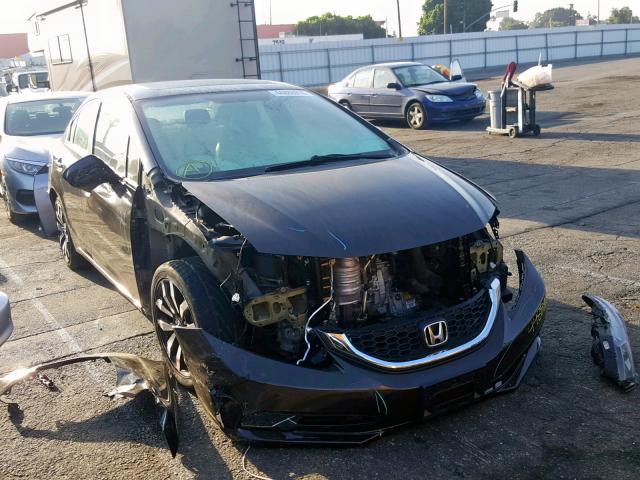 2HGFB2F93EH522065 - 2014 HONDA CIVIC EXL 棕色 照片 1