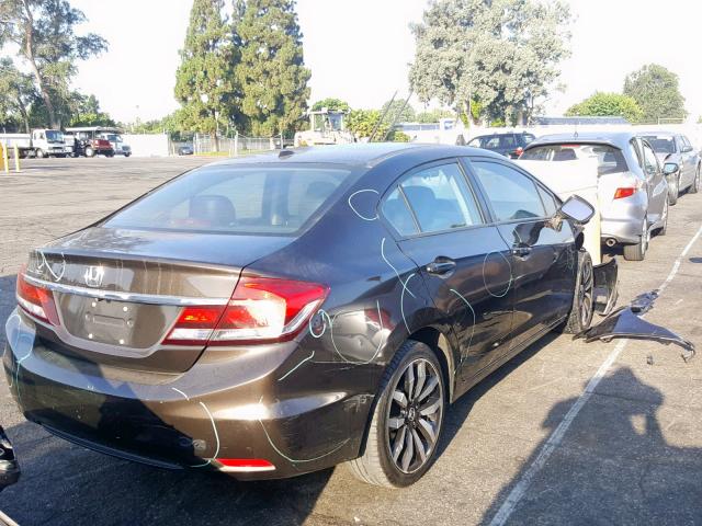 2HGFB2F93EH522065 - 2014 HONDA CIVIC EXL 棕色 照片 4