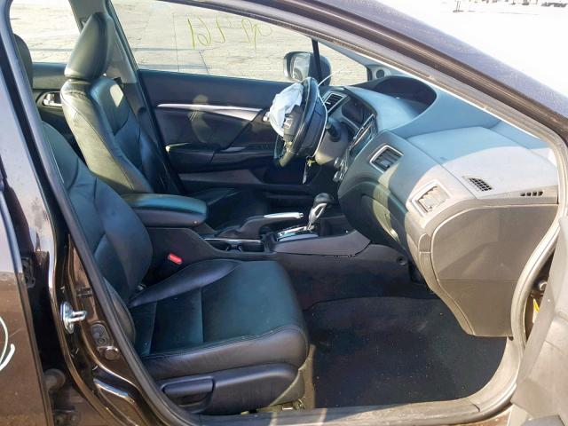 2HGFB2F93EH522065 - 2014 HONDA CIVIC EXL 棕色 照片 5