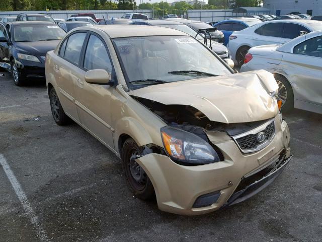 KNADH4A33A6668767 - 2010 KIA RIO LX GOLD photo 1