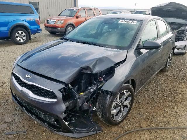 3KPF24AD9KE090336 - 2019 KIA FORTE FE GRAY photo 2