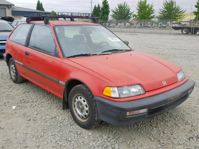 2HGED6343MH585848 - 1991 HONDA CIVIC RED photo 1