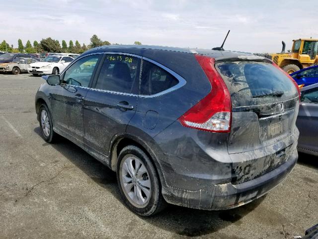 2HKRM4H78DH622181 - 2013 HONDA CR-V EXL SILVER photo 3