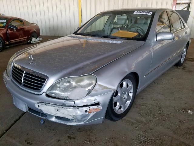 WDBNG75J21A142677 - 2001 MERCEDES-BENZ S 500 SILVER photo 2