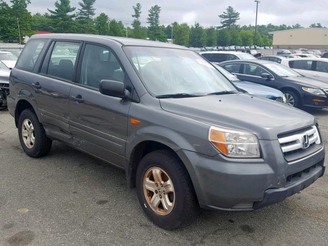 5FNYF28197B042141 - 2007 HONDA PILOT LX SILVER photo 1