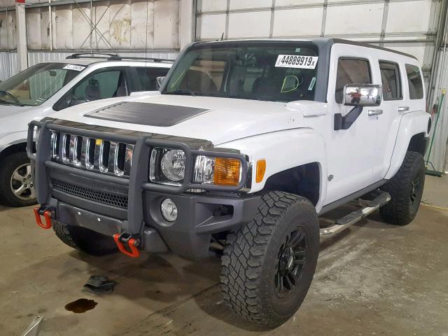 5GTDN13EX78231685 - 2007 HUMMER H3 WHITE photo 2