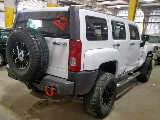 5GTDN13EX78231685 - 2007 HUMMER H3 WHITE photo 4