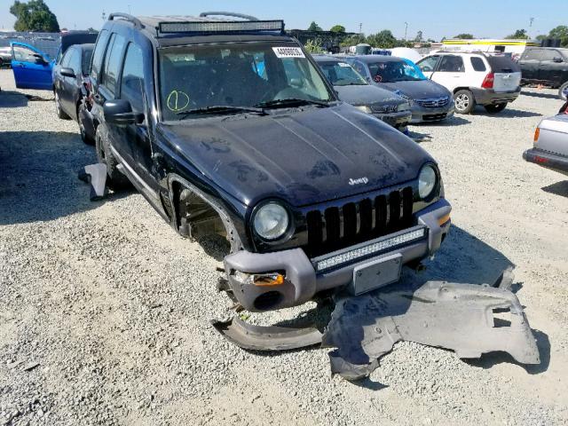 1J4GK48K92W328114 - 2002 JEEP LIBERTY SP BLACK photo 1