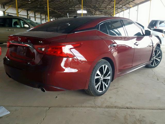 1N4AA6AP0HC447668 - 2017 NISSAN MAXIMA 3.5 MAROON photo 4