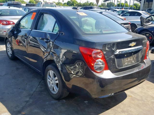 1G1JC5SB4F4126735 - 2015 CHEVROLET SONIC LT BLACK photo 3