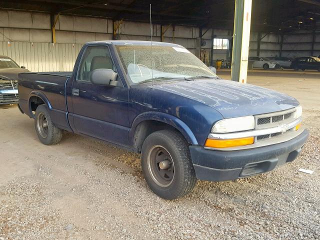 1GCCS14H038178090 - 2003 CHEVROLET S-10 PU BLUE photo 1