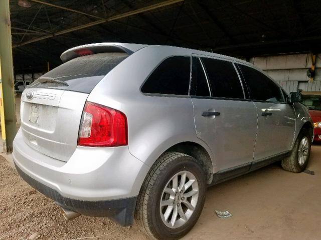 2FMDK3GC8EBB13872 - 2014 FORD EDGE SE SILVER photo 4