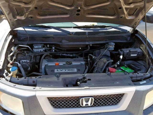 5J6YH18665L010073 - 2005 HONDA ELEMENT EX GRAY photo 7