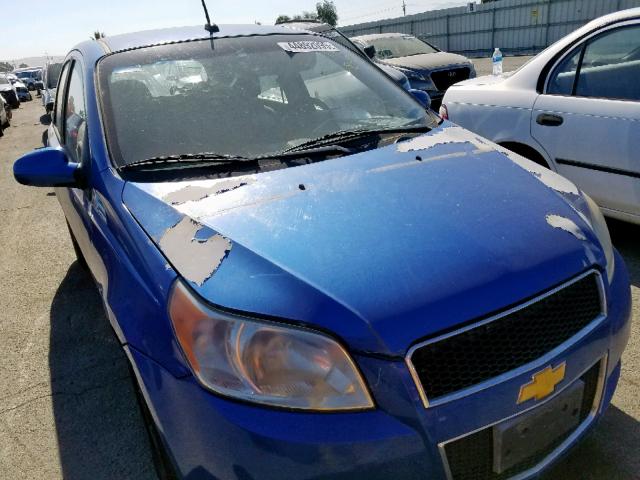 KL1TD66EX9B618247 - 2009 CHEVROLET AVEO LS BLUE photo 1