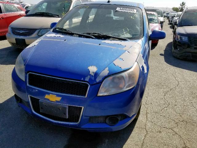 KL1TD66EX9B618247 - 2009 CHEVROLET AVEO LS BLUE photo 9