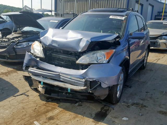 JHLRE48789C008654 - 2009 HONDA CR-V EXL BLUE photo 2