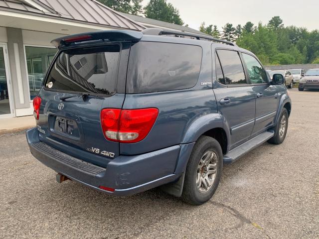 5TDBT48A36S263724 - 2006 TOYOTA SEQUOIA LI BLUE photo 4