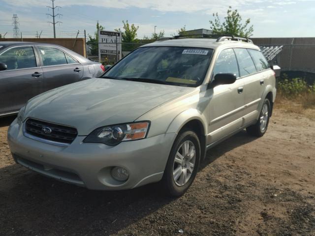 4S4BP61C457360429 - 2005 SUBARU LEGACY OUT GOLD photo 2