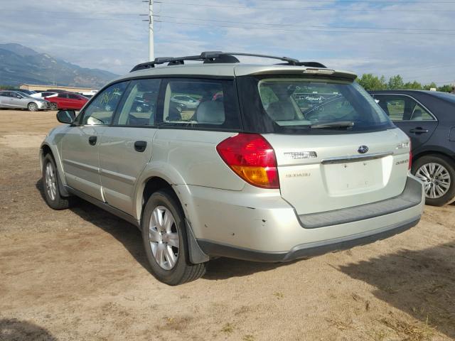 4S4BP61C457360429 - 2005 SUBARU LEGACY OUT GOLD photo 3