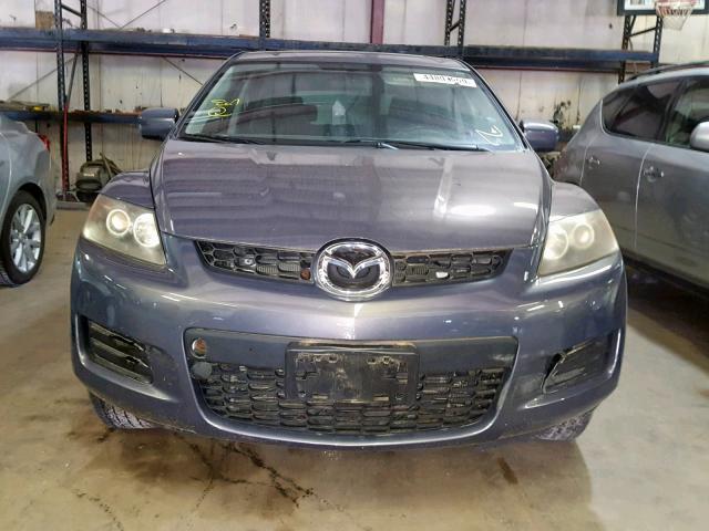 JM3ER293080196139 - 2008 MAZDA CX-7 GRAY photo 9