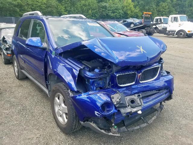 2CKDL73FX76070343 - 2007 PONTIAC TORRENT BLUE photo 1