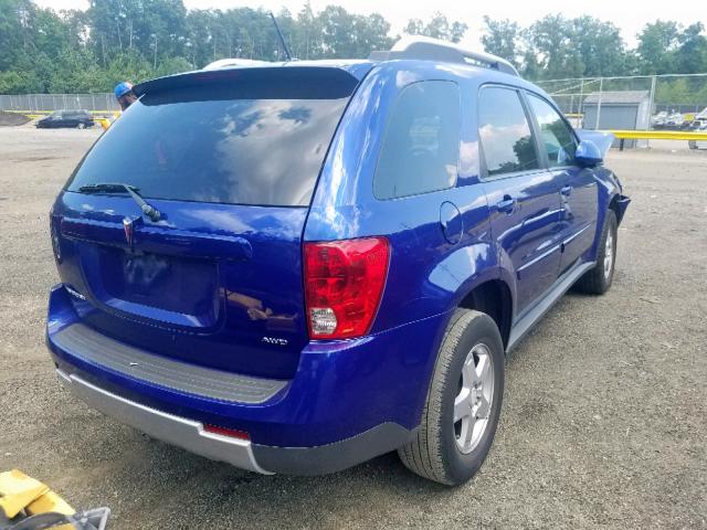 2CKDL73FX76070343 - 2007 PONTIAC TORRENT BLUE photo 4