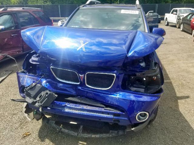 2CKDL73FX76070343 - 2007 PONTIAC TORRENT BLUE photo 9