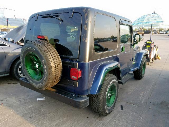 1J4FA39SX5P367350 - 2005 JEEP WRANGLER X BLUE photo 4