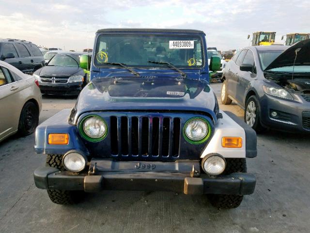 1J4FA39SX5P367350 - 2005 JEEP WRANGLER X BLUE photo 9