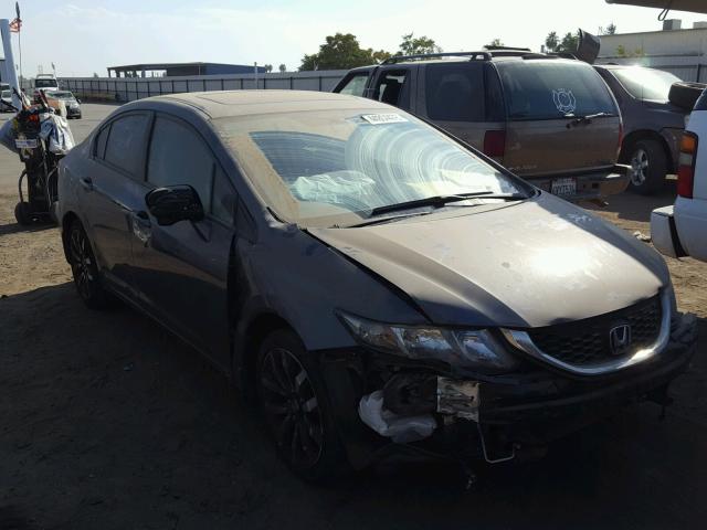 2HGFB2F98FH529496 - 2015 HONDA CIVIC EXL GRAY photo 1