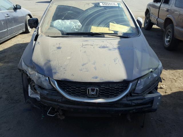 2HGFB2F98FH529496 - 2015 HONDA CIVIC EXL GRAY photo 9