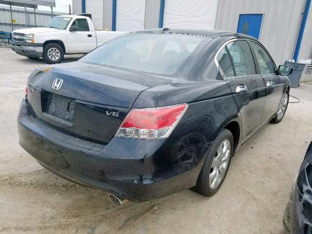 1HGCP36898A018981 - 2008 HONDA ACCORD EXL BLACK photo 4