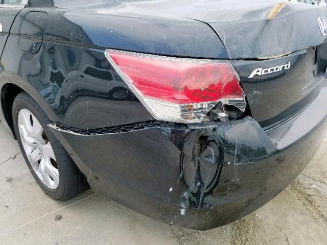 1HGCP36898A018981 - 2008 HONDA ACCORD EXL BLACK photo 9