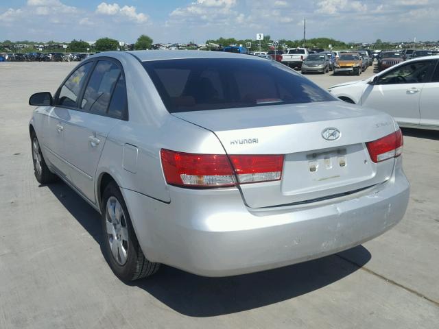 5NPET46C96H123491 - 2006 HYUNDAI SONATA GL SILVER photo 3