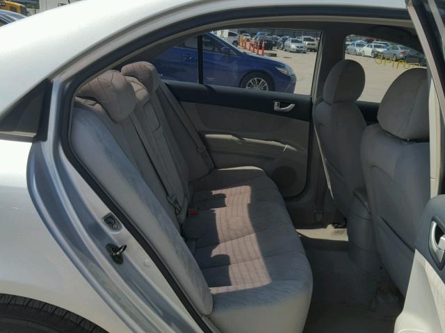 5NPET46C96H123491 - 2006 HYUNDAI SONATA GL SILVER photo 6