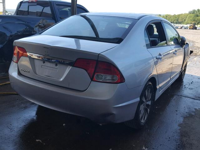 2HGFA16949H502166 - 2009 HONDA CIVIC EXL SILVER photo 4