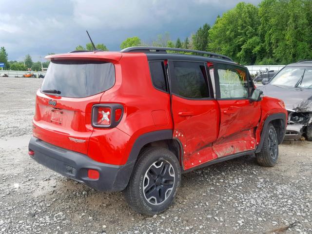 ZACCJBCT4FPC02595 - 2015 JEEP RENEGADE T RED photo 4