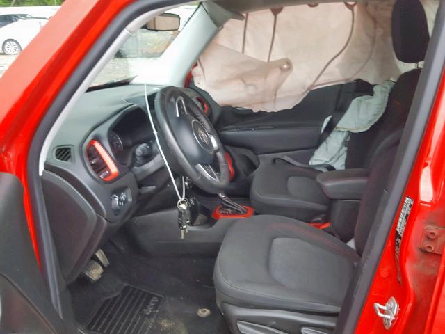 ZACCJBCT4FPC02595 - 2015 JEEP RENEGADE T RED photo 5